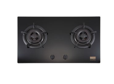 簡栢 SIMPA 石油氣雙頭嵌入式平面爐（黑色）LPG Double Burner Built-in Hob (Black)　HZB62GL