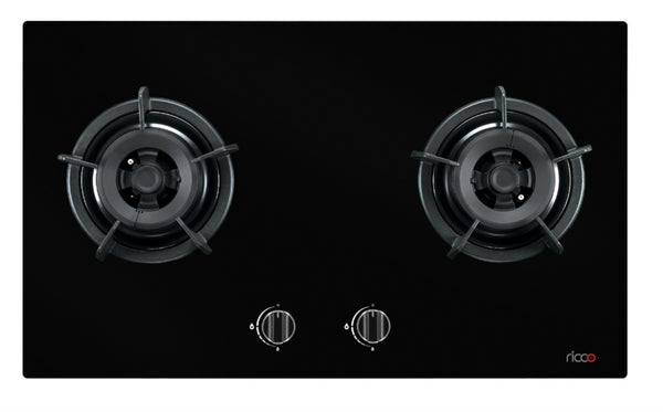 意高RICCO 石油氣雙爐頭嵌入式煮食爐 LPG 2-Burner Built-in Hob RC-2B20-L