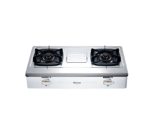 林內 Rinnai 石油氣雙頭漸進式推桿式火力調校座枱爐 LPG Double Burner Hotplate with Progressive Sliding Lever Flame Adjustment RVH2SL