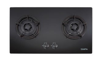 簡栢 SIMPA石油氣雙頭嵌入式平面爐(黑色) LPG Double Burner Built-in Hob(Black) WZB62GL