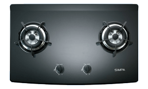 Simpa (SRJB72S) Town Gas Two Burners Built-in Hob