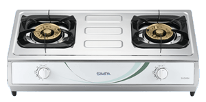 Simpa (SUZH2H) Town Gas Double Burner Hotplate
