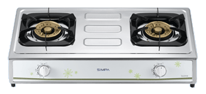 Simpa (SUZH2) Town Gas Double Burner Hotplate